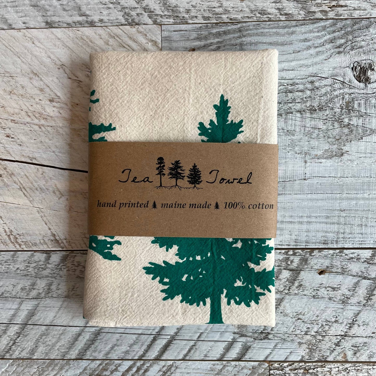 Rooted Three Trees Tea Towel