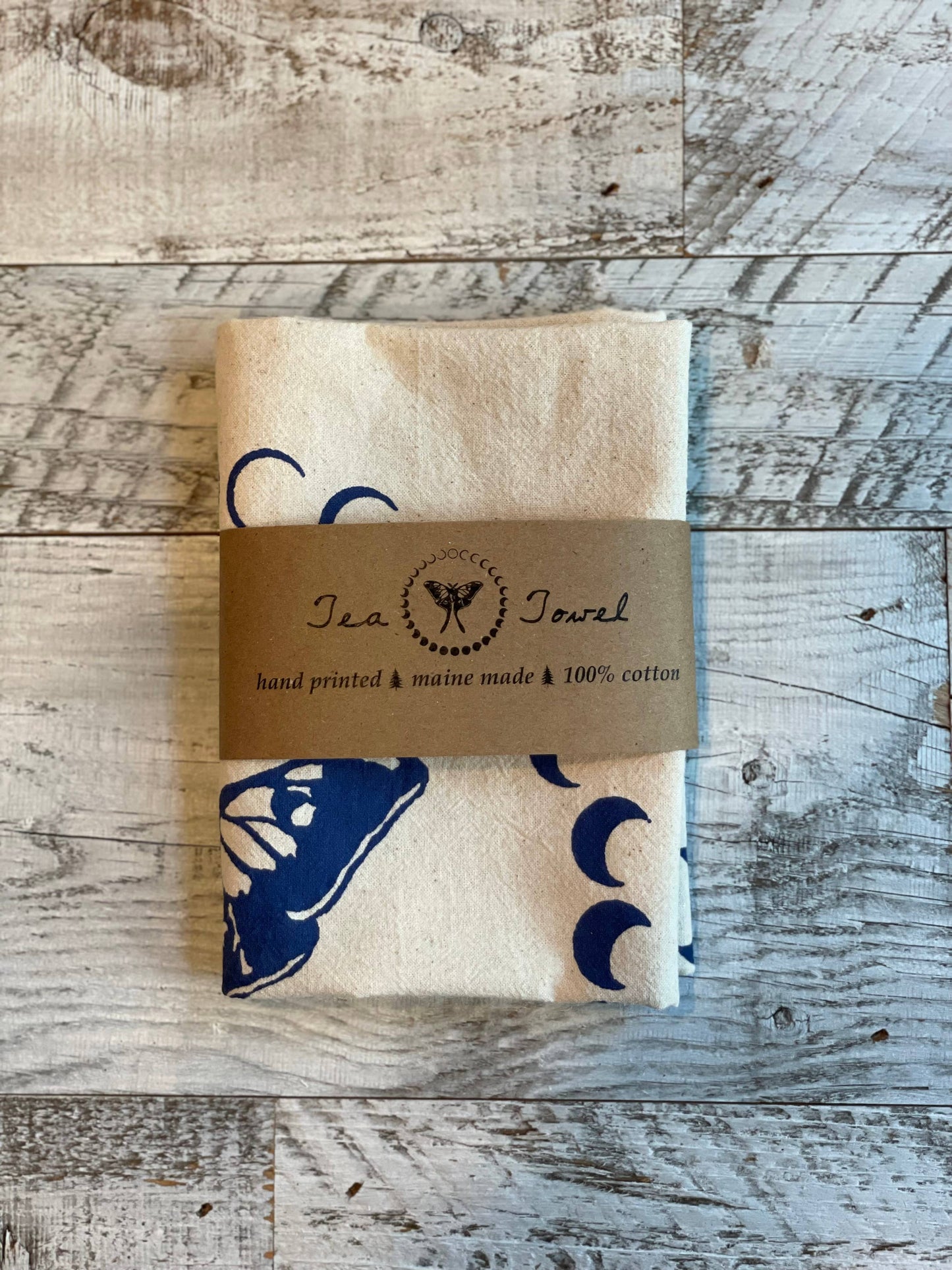 Luna Moth Moon Phase Tea Towel