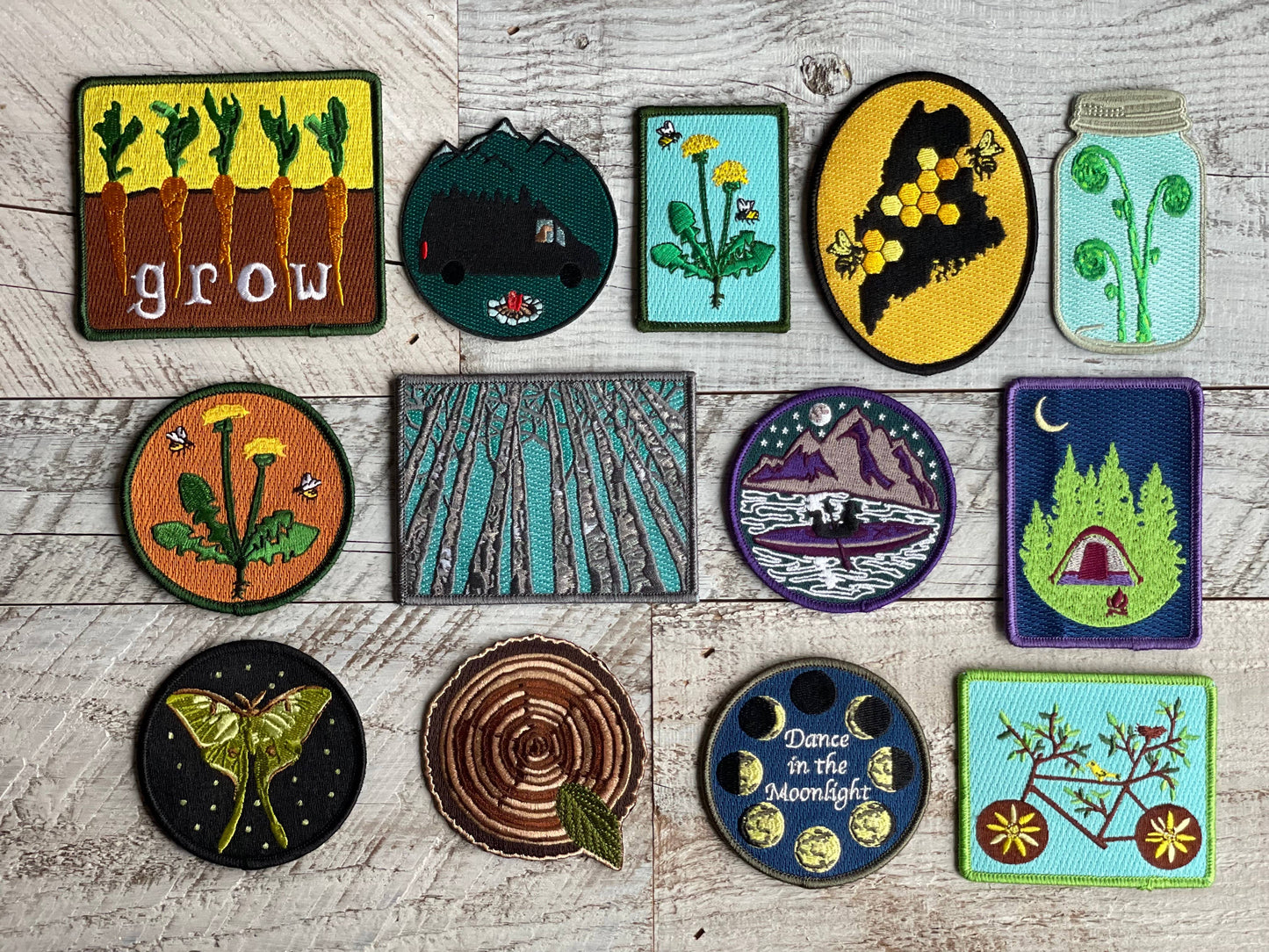 Birch Tree Embroidered Patch