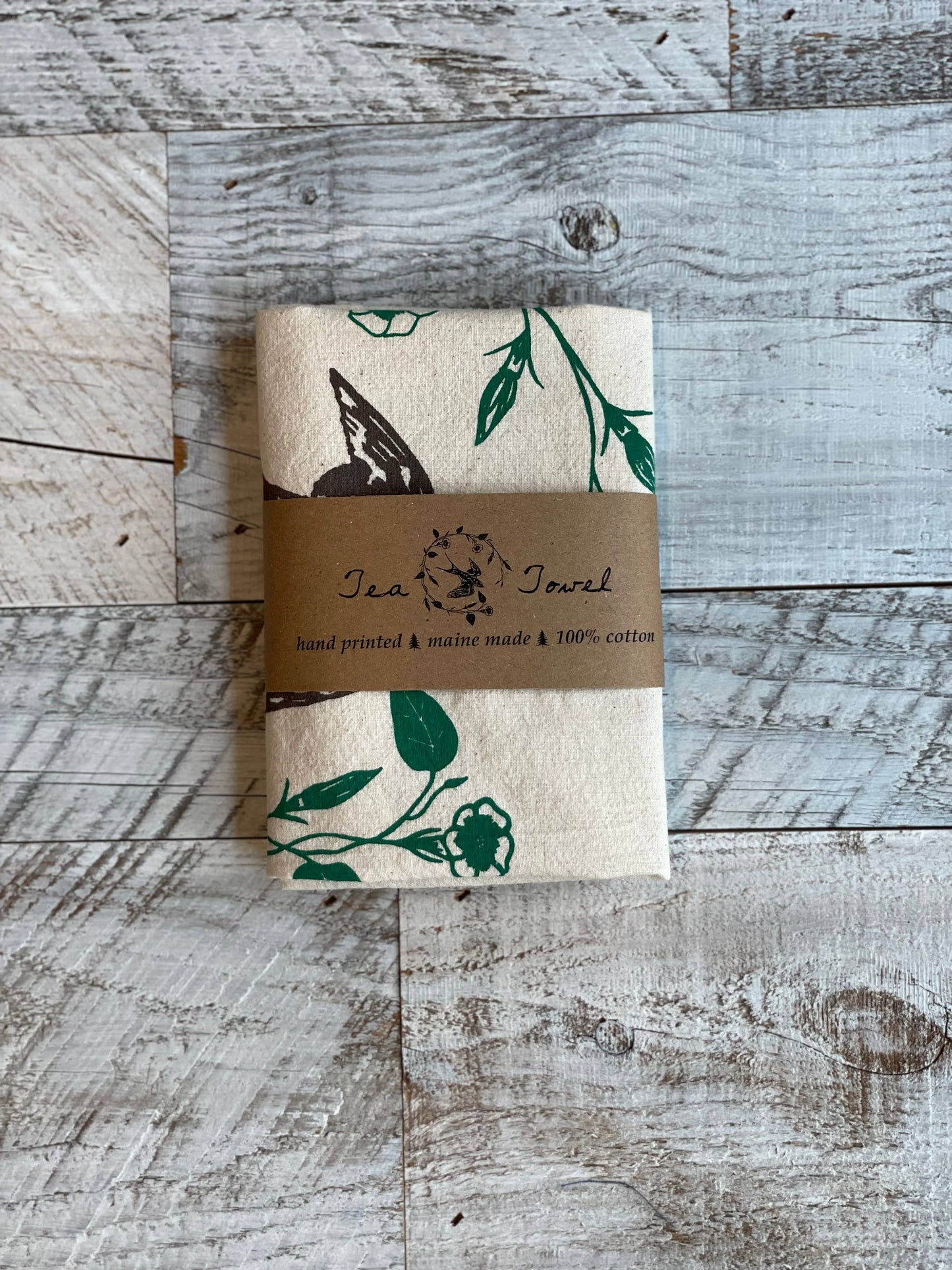 Barn Swallow Morning Glory Tea Towel