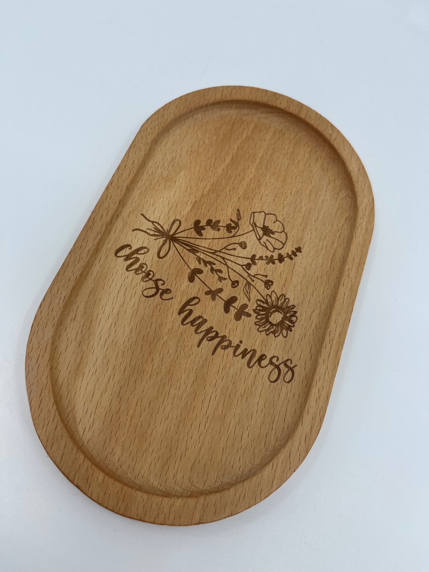 Wood Dish / Choose Happiness
