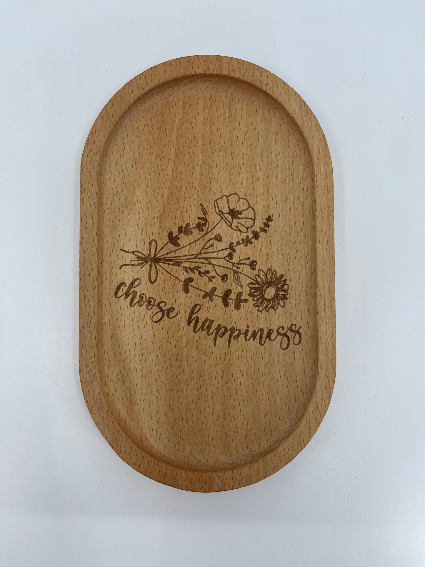 Wood Dish / Choose Happiness