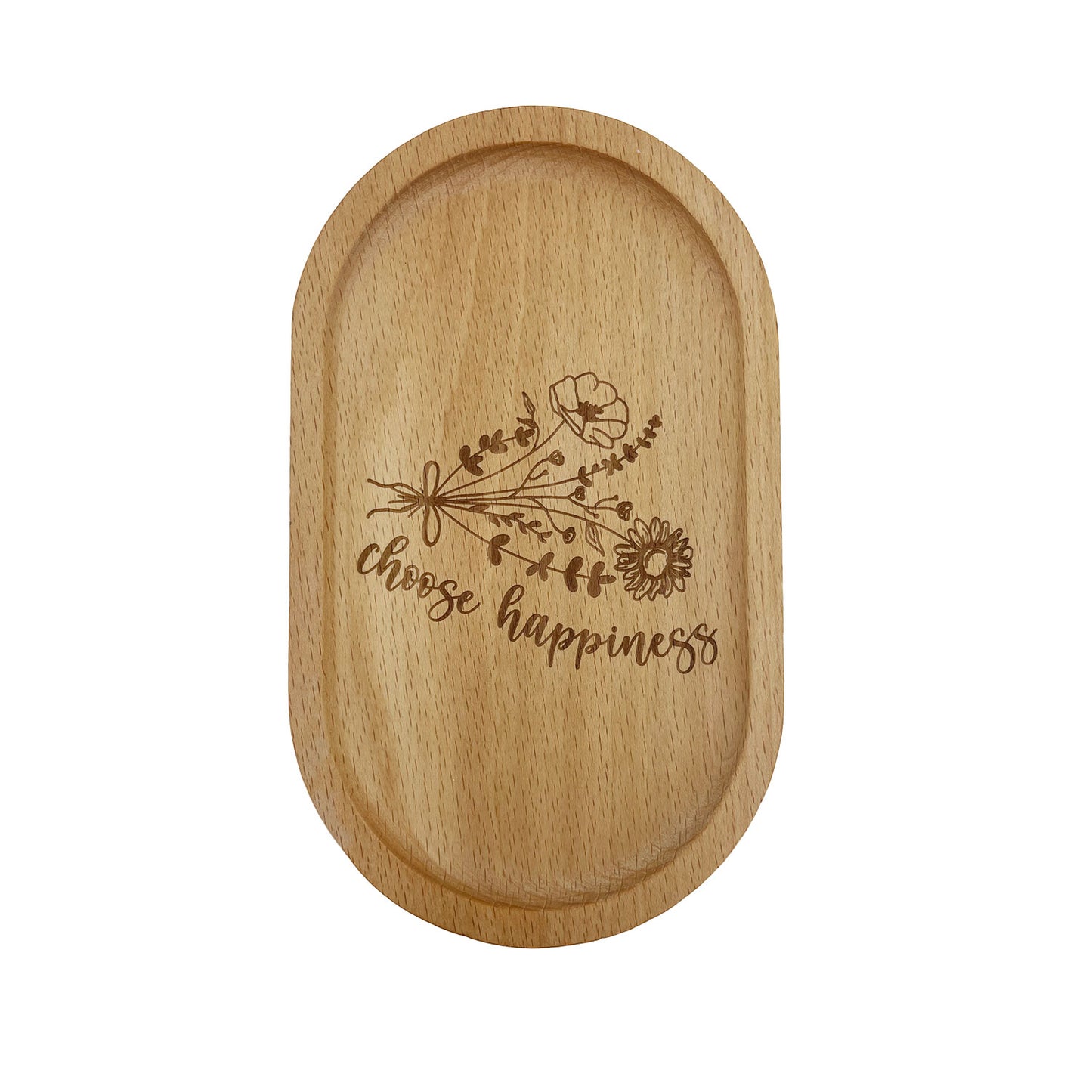 Wood Dish / Choose Happiness