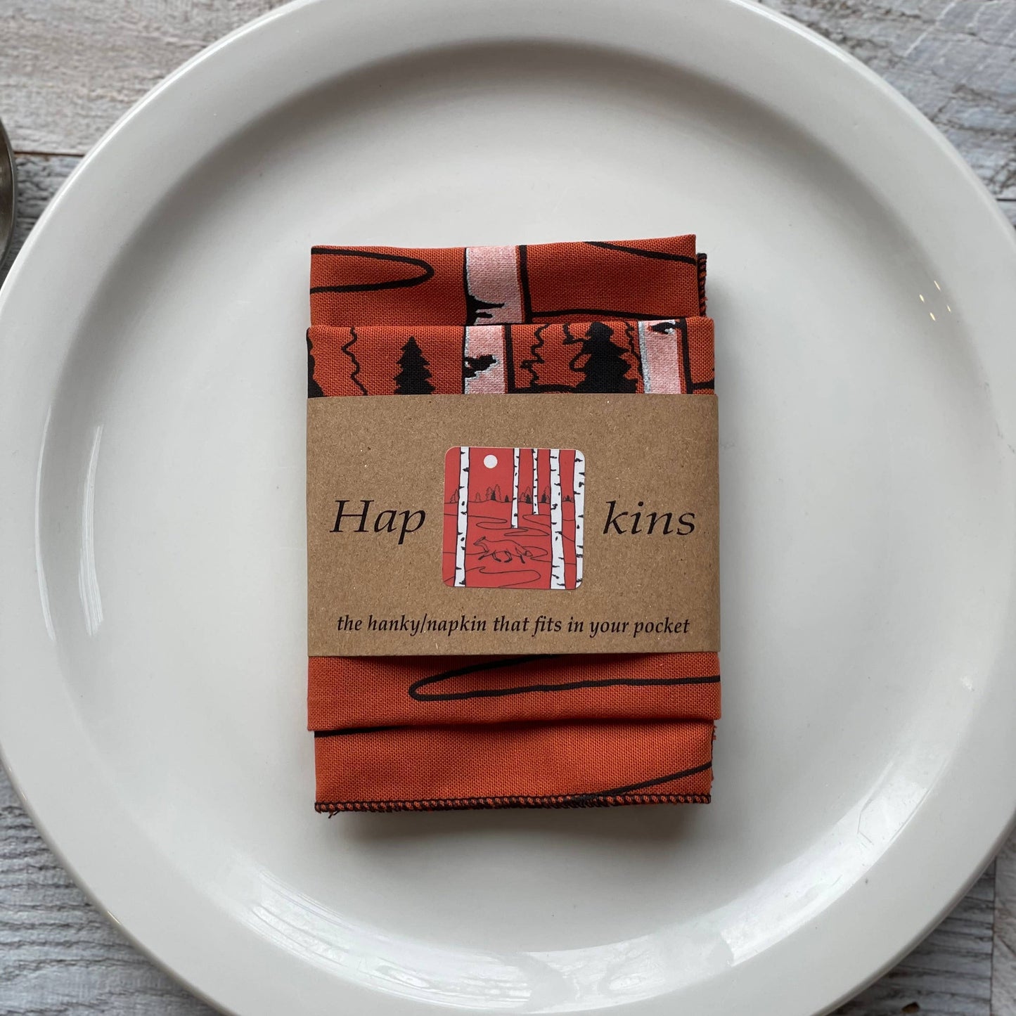 Fox Organic Hapkin the Hanky/Napkin - Set of two
