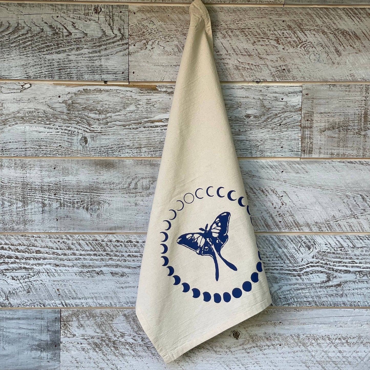 Luna Moth Moon Phase Tea Towel