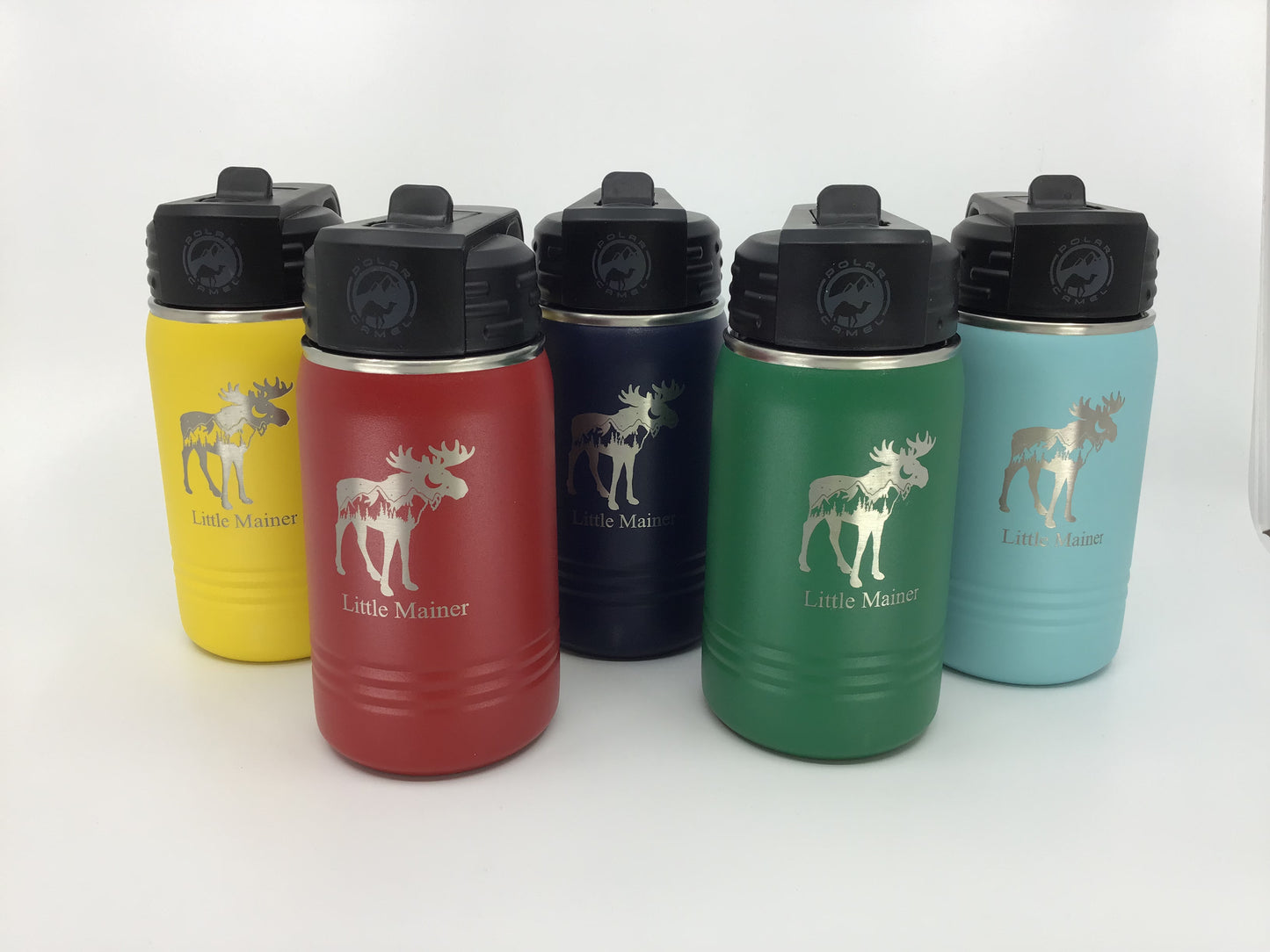 Little Mainer Metal Insulated Water Bottle / Moose