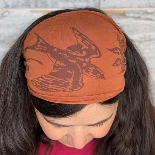 Barn Swallow Headband - Rust