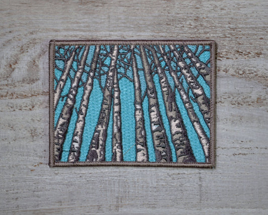 Birch Tree Embroidered Patch