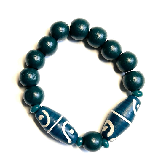 2575.  $17.  Teal Fancies & wood