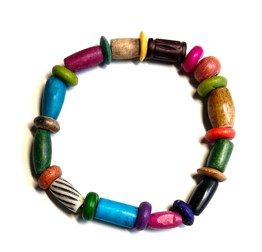 2576.   $13. Multi dyed bone sm