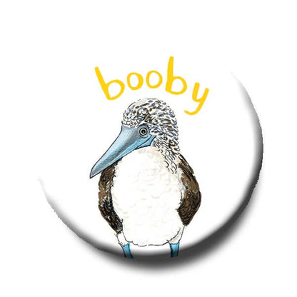 Boobie Bird Pun Pinback Button