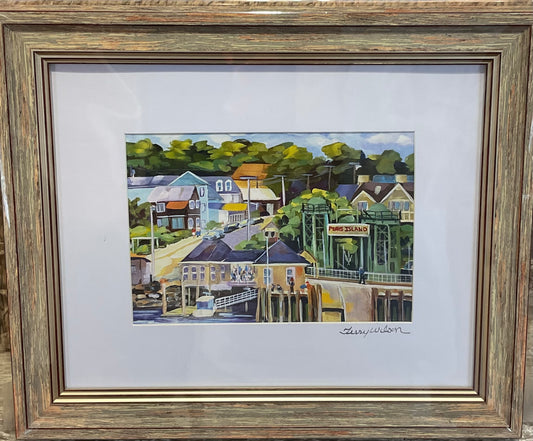 Peaks Island (framed)