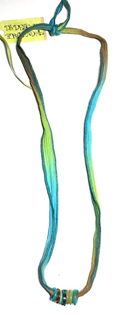 2541 Silk ribbon w/African #1