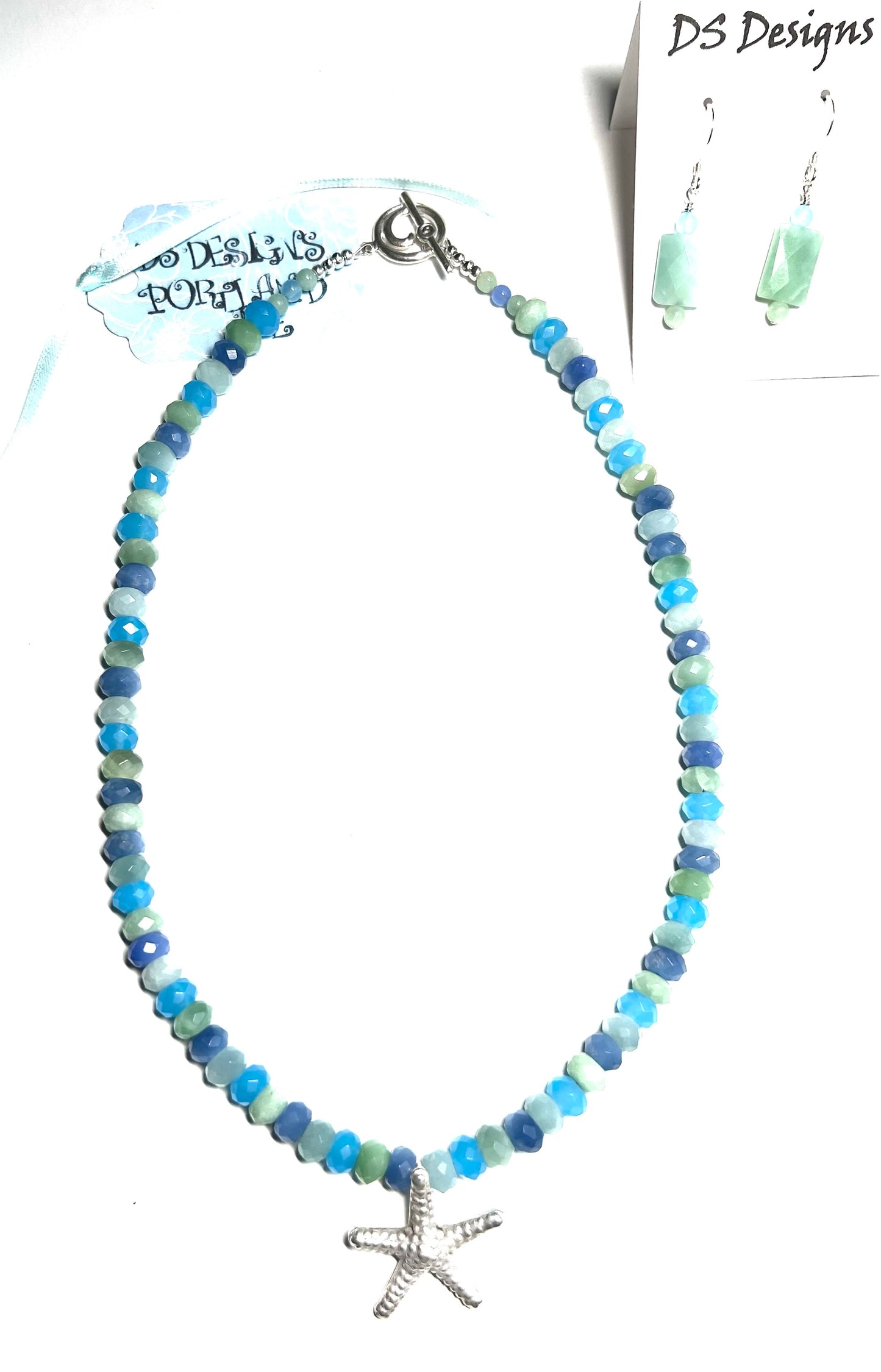 2534 Multi blue quartz/starfish