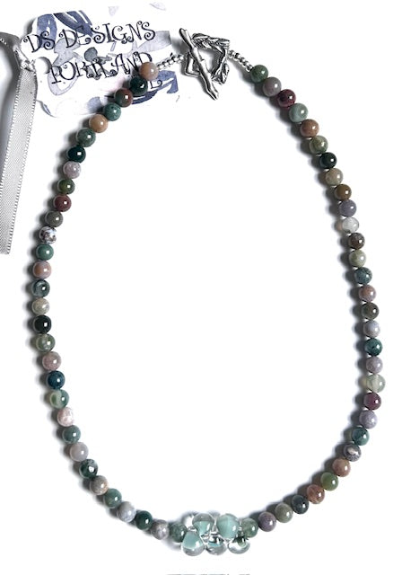 2532 Fancy Jasper+unicorn glass