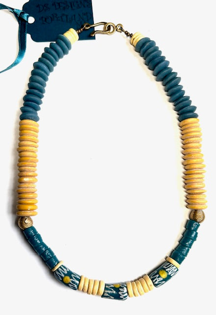 2554 African teal & yellow