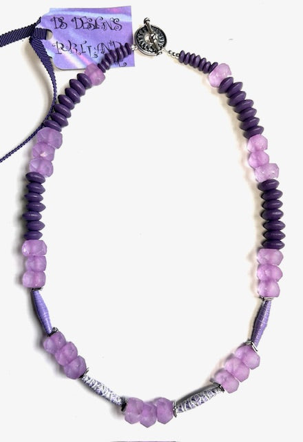 2560 Purple Afr glass/wood/paper