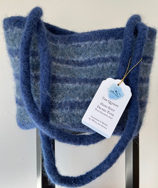 Felted Tote Quoddy Blue