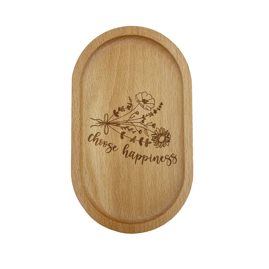 Wood Dish / Choose Happiness