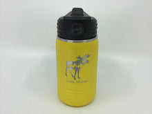 Load image into Gallery viewer, Little Mainer, Metal insulated 12 oz Water Bottle with Moose
